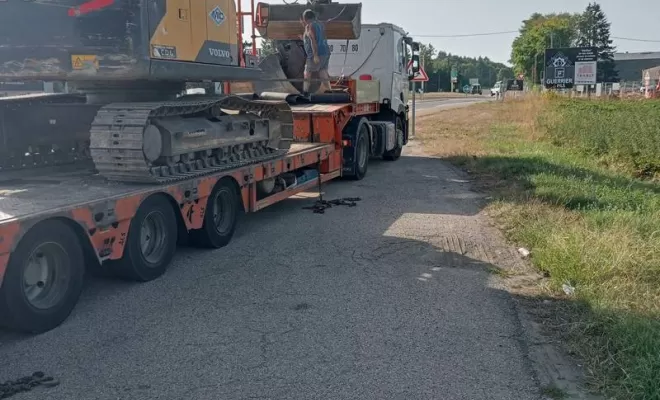 Transport de matériel travaux public vers Bourg-en-Bresse, Cormoz, BERTHET-BONDET PRESTA TP